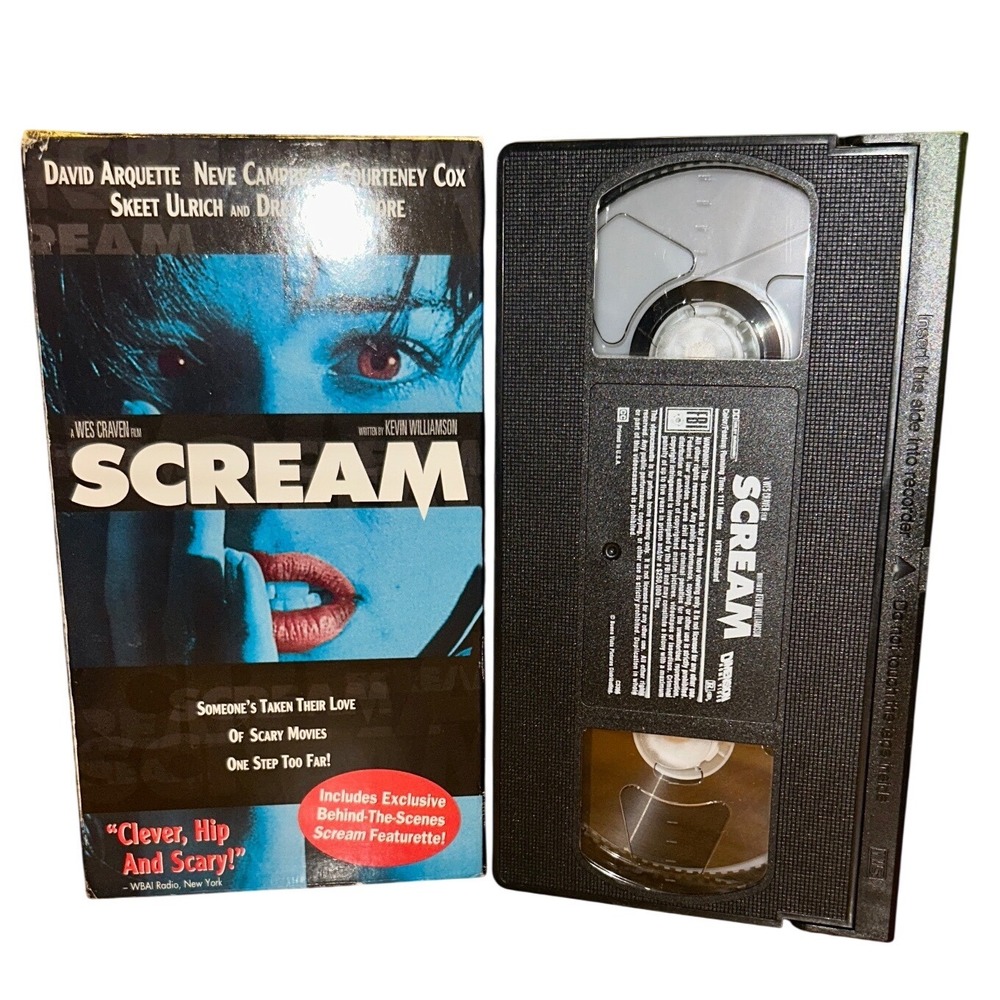 Dimension Films Scream VHS Movie Neve Campbell Edition Horror Good